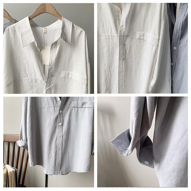 Женская рубашка Рубашки с длинным рукавом Женская повседневная верхняя женская одежда Рубашка с длинными рукавами в стиле ретро