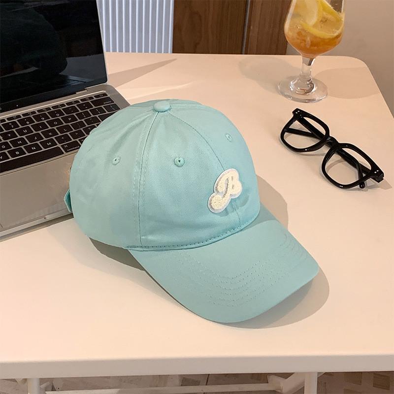 Stylish Korean Yellow Letter Embroidered Baseball Cap For Women Spring Summer 2024