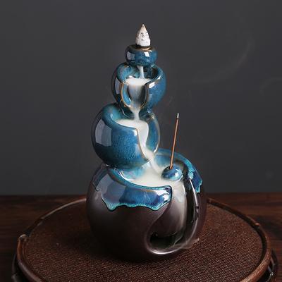 Керамическая подставка для благовоний с обратным потоком, креативная, с эффектом печи, процветание слева и справа, планета Вселенной, украшение