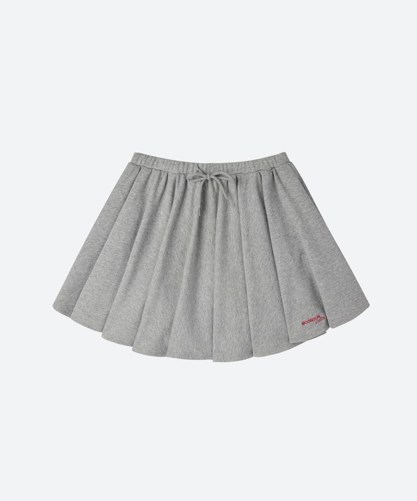 Moon Sun M.C Volume Mini Sweat Skirt / Melange Gray