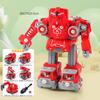 5 In 1 Take Apart Robots Trucks Vehicle DIY Construction Truck Toys Fire Engine Toy Screw Build Car Robot Toy for Boy Kids Gift
