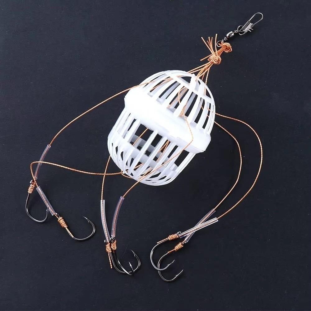 Plastics Fishing Hooks with Six Strong Hooks Sea Box Hook New Explosion Baits Cage Tackle Tools