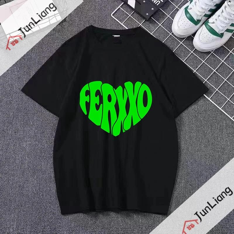 Футболка Feid Ferxxo Мужская Женская Футболки Nitro Jam Tour Футболки Рэпера Футболка 90-х для Мужчин Топ Футболка Ferxxo