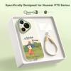 XP Huawei Pura70 Phone Case, Full Lens Protection, Shockproof, Heat Dissipation, Soft Silicone,,, with Lanyard, - Antique White Freedom As Wind