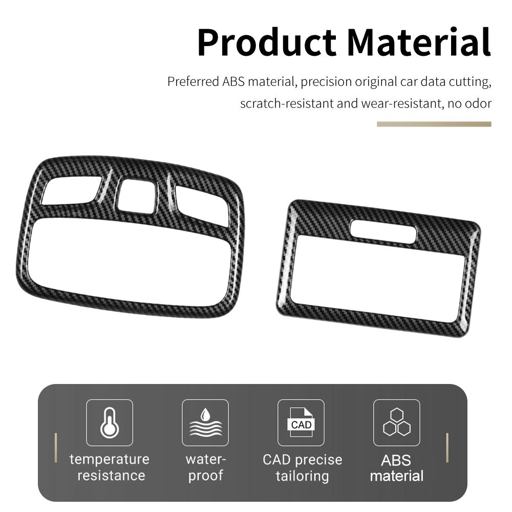 For Suzuki Jimny 5 Door 2023 2025 Nomade Front Rear Reading Light Frame Trim 2PCS Universal Left Right Accessories