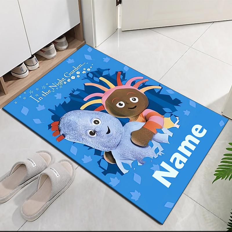 Custom Name In the Night Garden Printed Carpet, for Office Chair Living Room Bedroom Kitchen Room Decor Gifts.