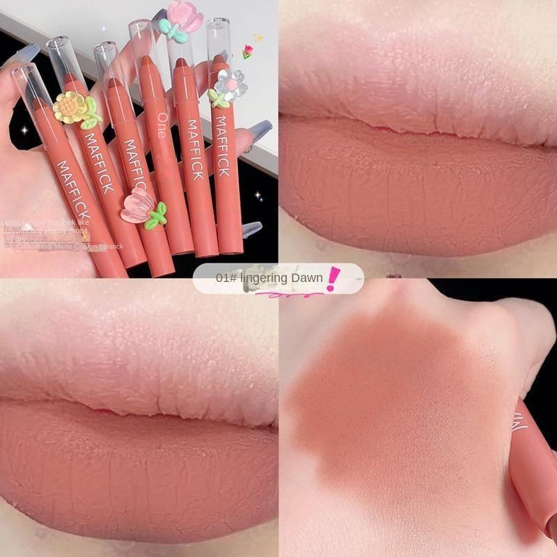 Lipstick Pen Outlines Lips Naturally Brightening Color Waterproof Lipstick Non-stick Cup Moisturizing Hydrating Lipstick Long-lasting Setting Makeup