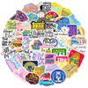 50 Butterfly Short Sentence Stickers Ins Style Decorative Suitcase Notebook Helmet