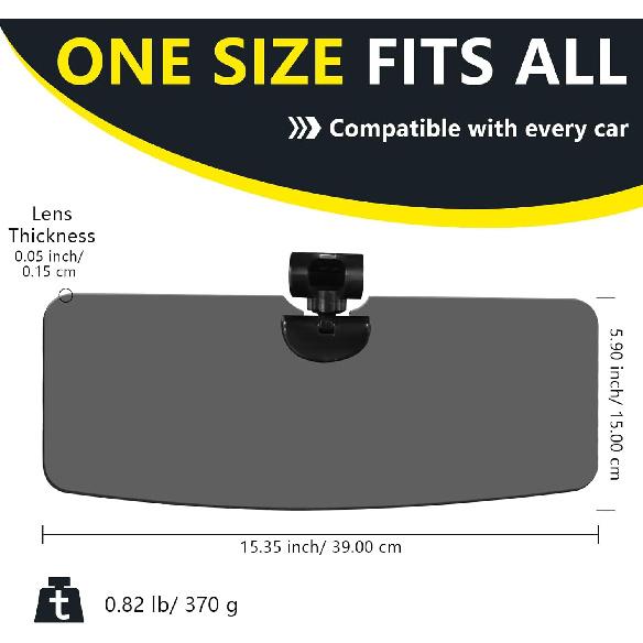 Козырек от солнца для внедорожника, Удлинитель козырька от солнца для автомобиля, Легко крепится, UV400, Защита от бликов, Защищает от бликов, УФ-лучей, Снежной слепоты Для безопасного вождения, Универсальный