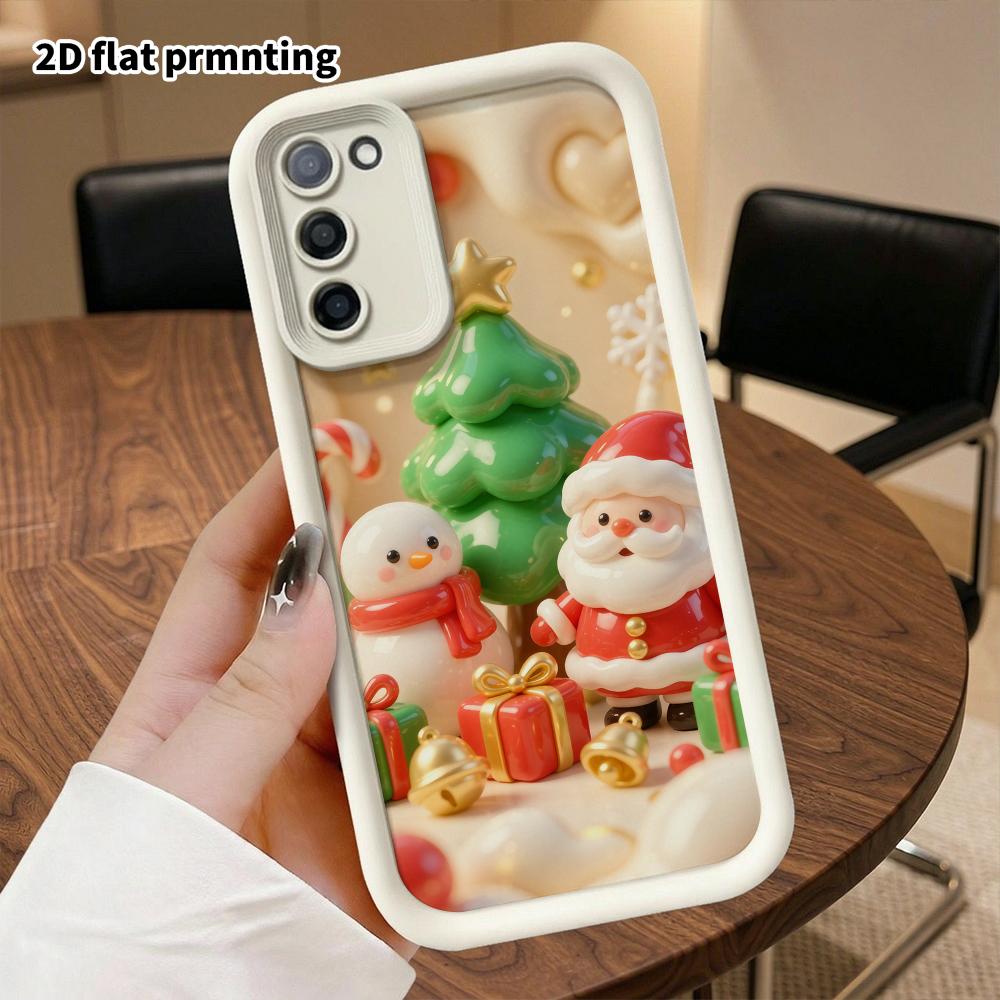 Phone case: 2D flat, suitable for Samsung Galaxy A34 A35 M05 M06 S20 S22 S21 FE Plus 5G protective case, cozy and comforting, perfect Christmas and Ha