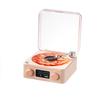 Retro Turntable Speaker With White Noise Wireless Bluetooth Vinyl Record Player Stereo Sound RGB Projection Lamp Effect