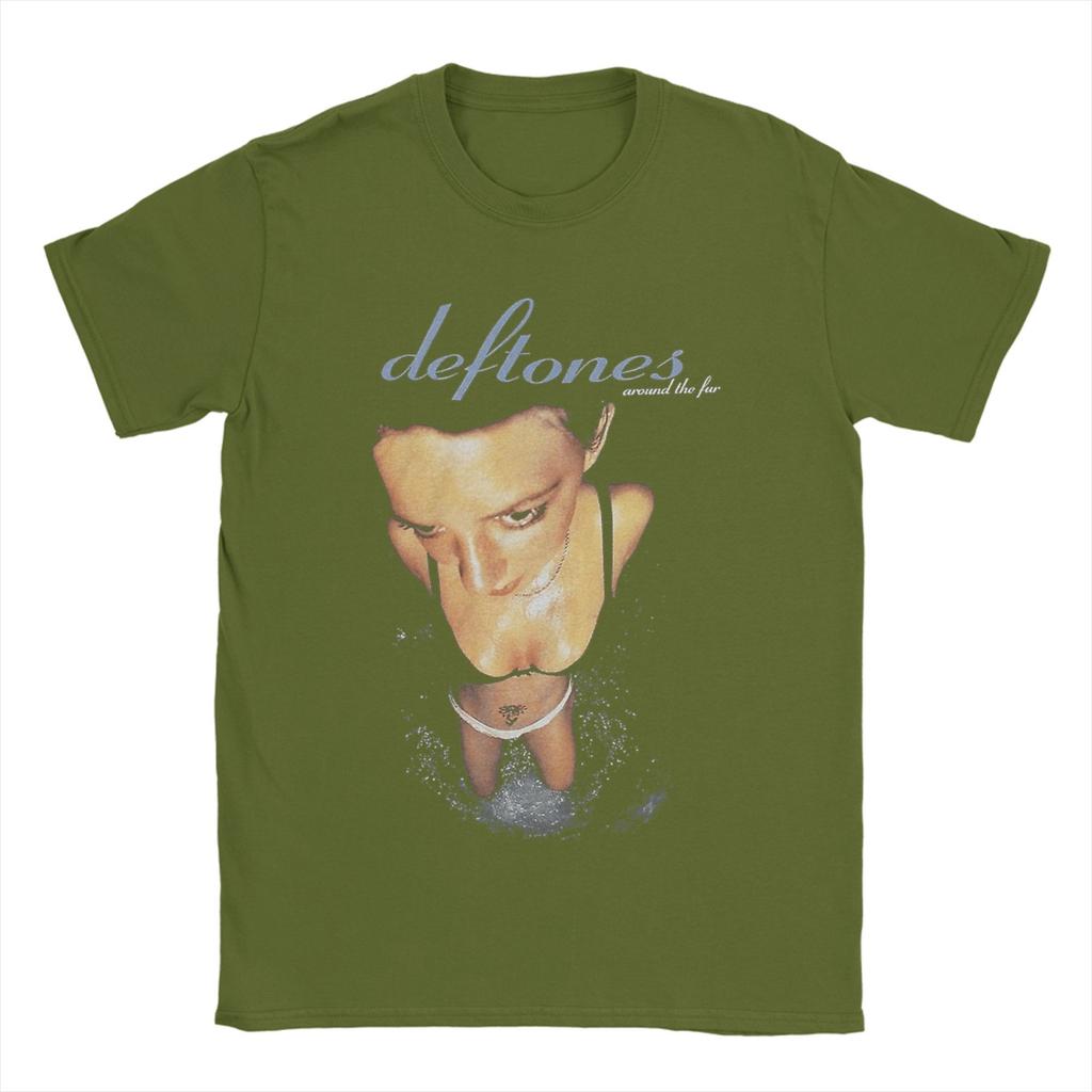 Мужские футболки Deftones We Are Familia Винтажная футболка из 100% хлопка с коротким рукавом Футболки с круглым вырезом Одежда 4XL 5XL 6XL