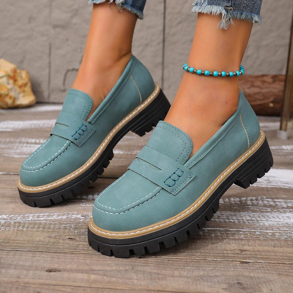 2025 женские туфли с круглым носком, женские матовые туфли на плоской подошве, ретро одинарные туфли, европейский и американский стиль, большие размеры, повседневная обувь