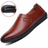 Men's New Leather Shoes Breathable Lazy Bean Bean Shoe Soft Soled Casual Flats Comfortable Anti Slip Male Shoes Homme Zapatos