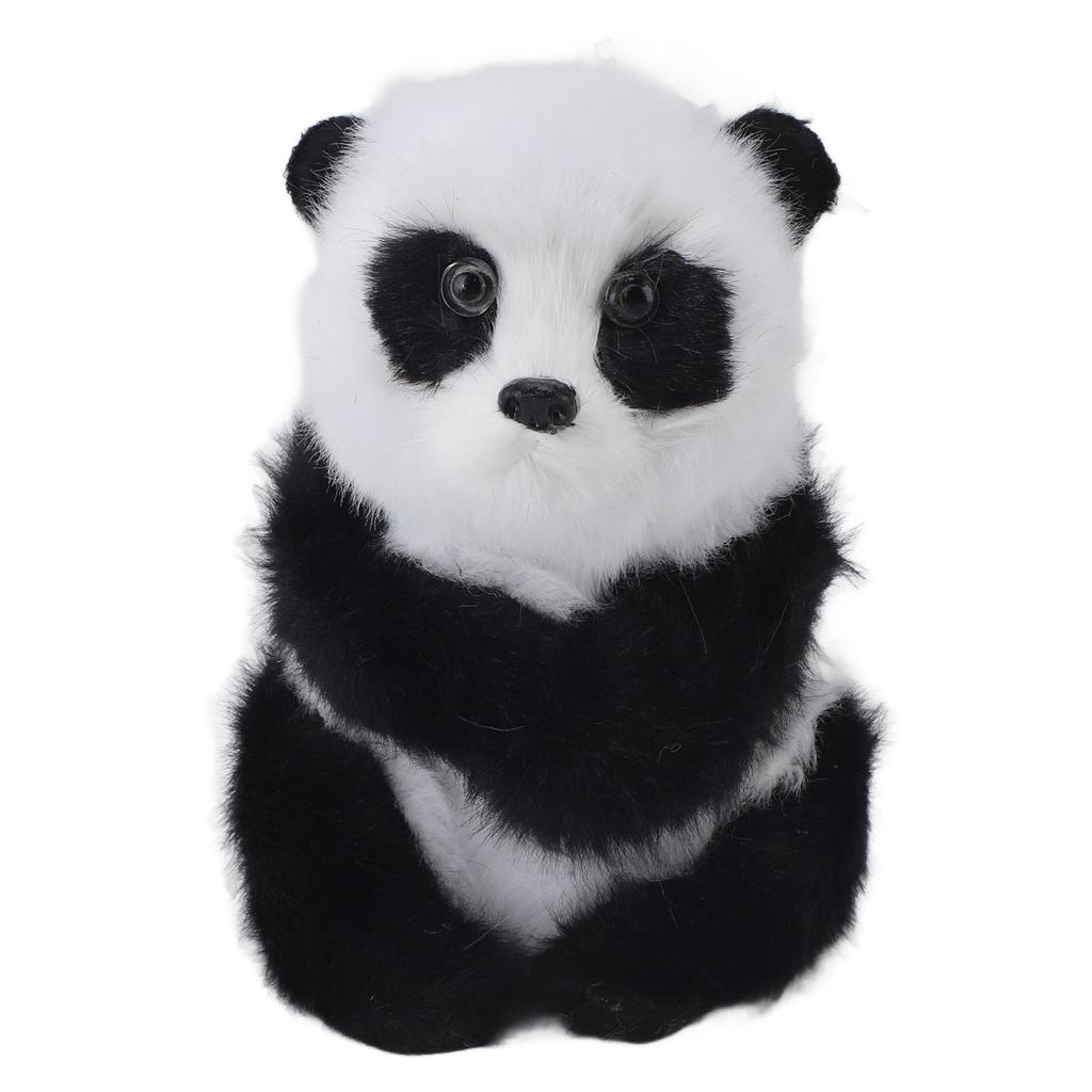 Plush Panda Toy Cute Panda Doll Animal Toy Ornament Desktop Decoration for Boys Girls Gift Birthday