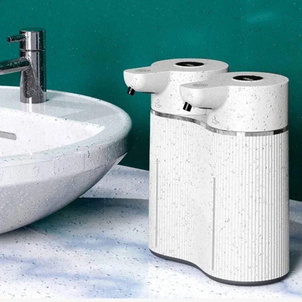 USB Rechargeable Double-Head Soap Dispenser Wall-Mounted Disinfectant Distributor Hospital Use