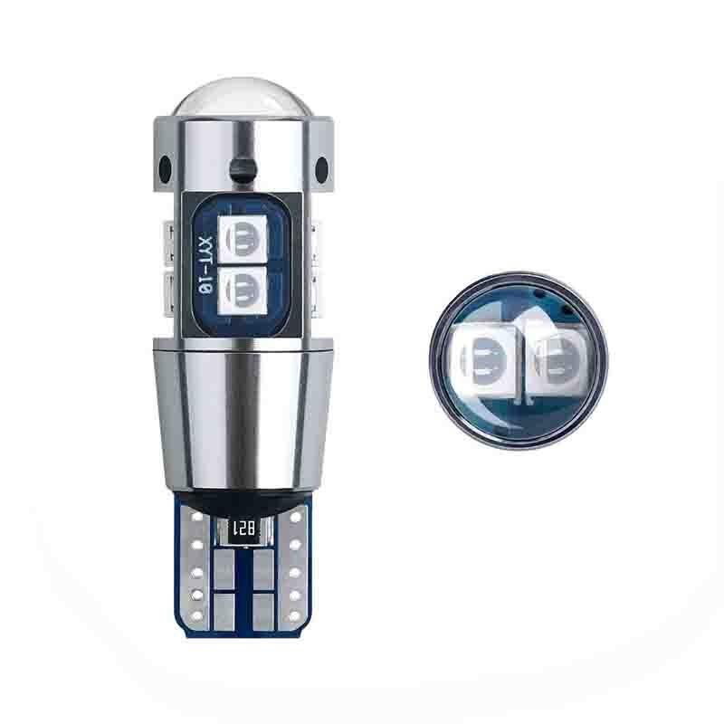 2/1 шт. W5W T10 светодиодный Canbus без ошибок 3030 10SMD Auto 5W5 светодиодный светильник с клиновидным боковым указателем поворота супер яркий белый