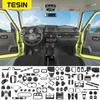 TESIN Carbon Fiber Grain Car Interior Decoration Cover Stickers Trim for Suzuki Jimny JB74 2022 Car