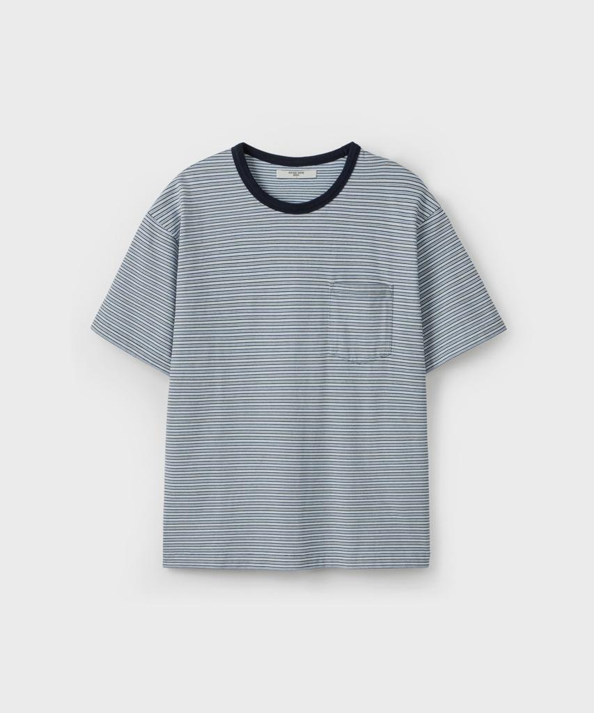 Yunionbeullu Стиранная футболка с полосками S/S [Мороз]