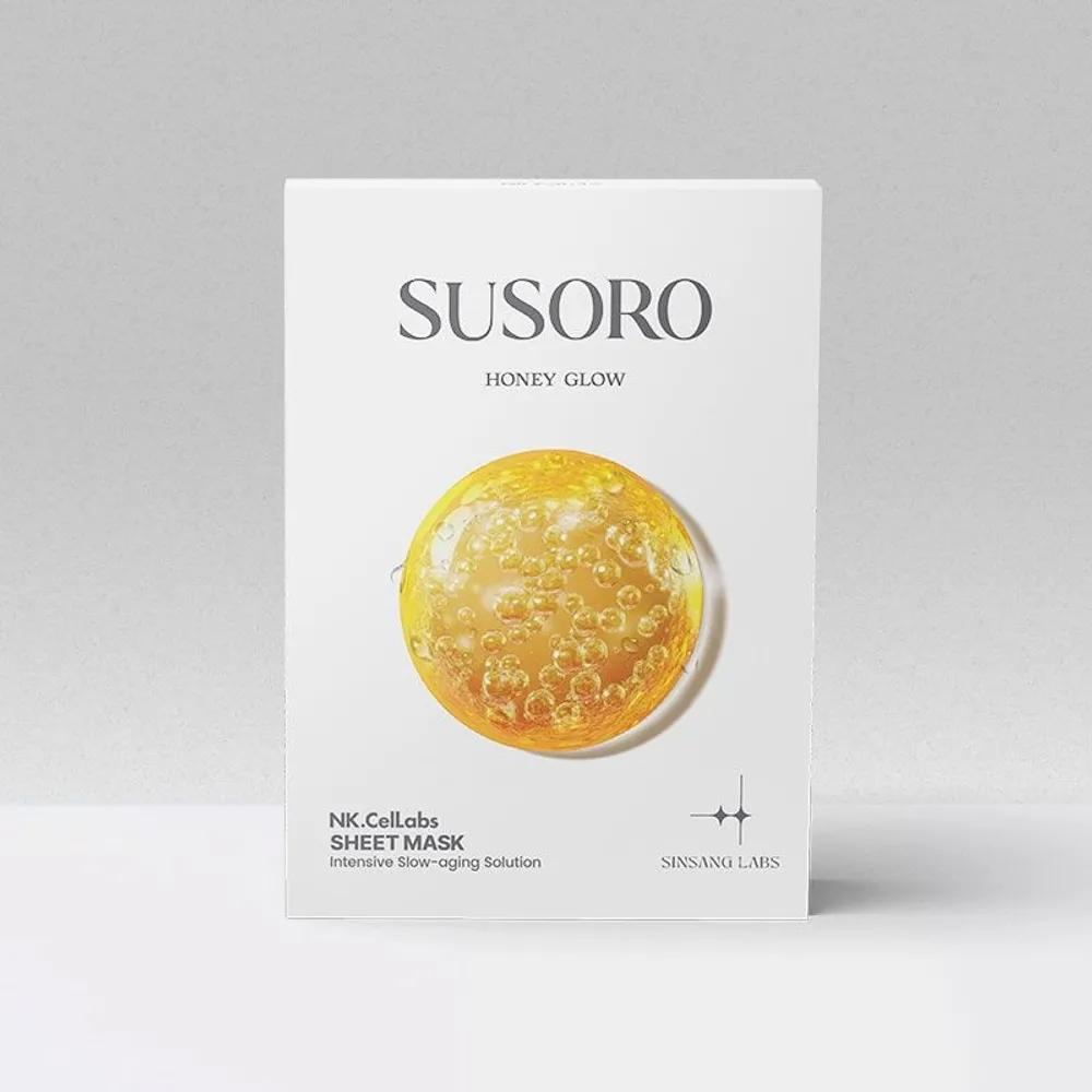 SUSORO Гидрогелевая маска-патч с медом и ретинолом Glow Anti-aging Упругость кожи Свадебный уход 25 мл 10 шт.