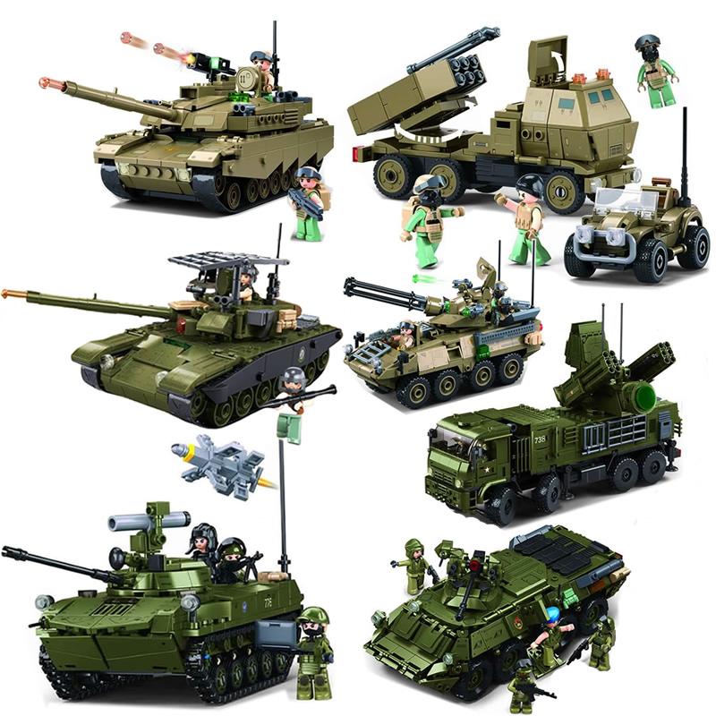 Военный конструктор WW2 IFR-T90AS OEF-M1XS Танк БТР-80 Бронированная машина пехоты Набор строительных блоков Панцирь-С1 Система ПВО Блочные кирпичи Масштабная модель