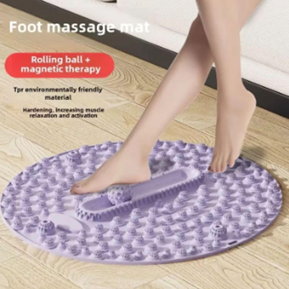 Round Acupressure Mat Muscle Relaxation Finger Pressure Board Foot Massage Pad Acupoint massager