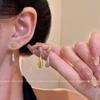 Серьги-гвоздики с контрастным цветом в форме капли воды женские уникальные серьги с задним подвесом ухо