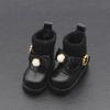 1 Pair Mini Obitsu 11 Doll Boots Golden Buttons 1/12 Bjd Doll Boots  Children