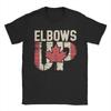 Футболка Elbo ws Up Canada для мужчин и женщин, смешные хлопковые футболки, с круглым вырезом, с коротким рукавом, идея для подарка, одежда