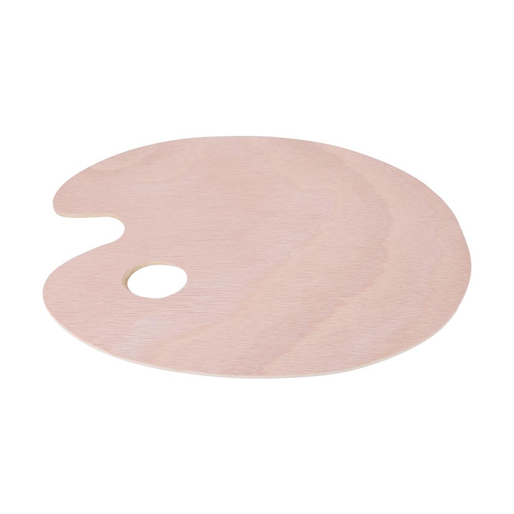 Винтажная овальная деревянная палитра художника, поднос для масляных и акриловых красок, деревянный инструмент для живописи