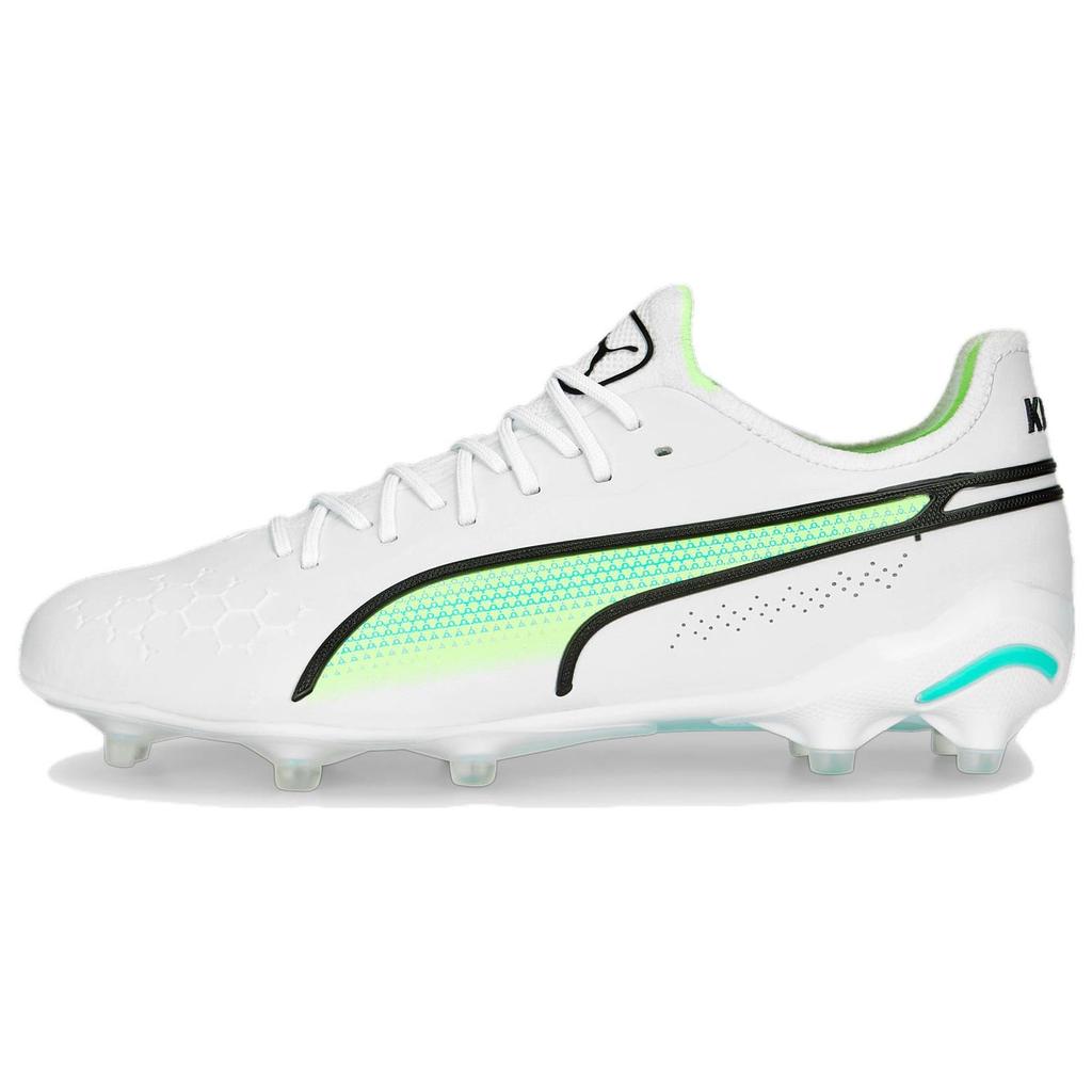 Puma King Ultimate FG AG Pursuit Pack Women Sneakers White Black Fast-Yellow 107262-02