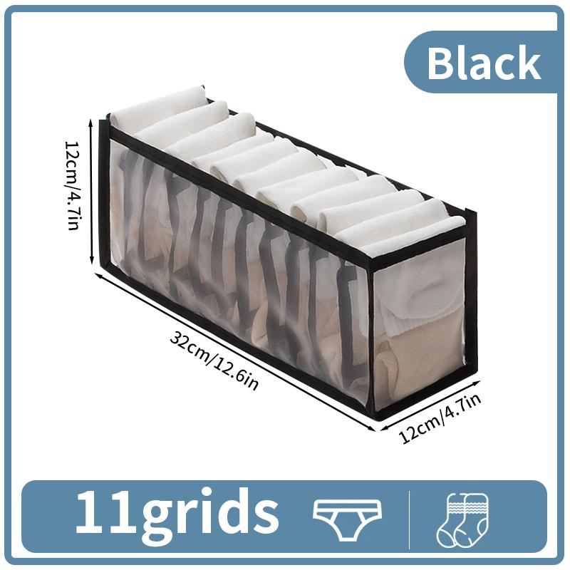 Closet Organizer Underwear Organizer Socks Home Separated Underwear Storage Box For Wardrobe Clothes Bra Socks Organizers