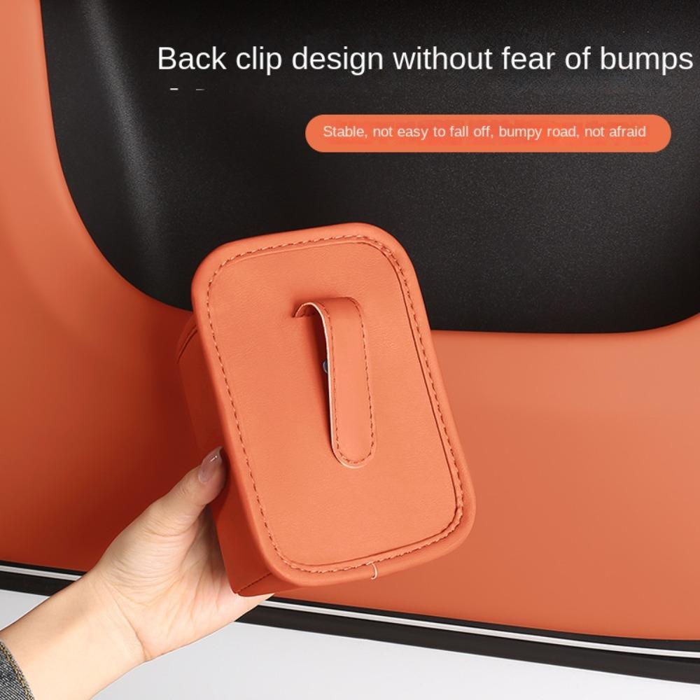 Storage Bin Car Door Cup Holder Leather Auto Back Seat Cup Holder for Car Interior Accessories