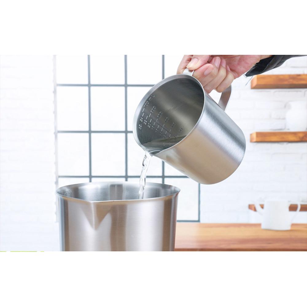 500ml/700ml/1000ml/1500ml 304 stainless Steel Measuring Scale Cup Graduated Cylinder Milk Tea Baking Eggs Spoon