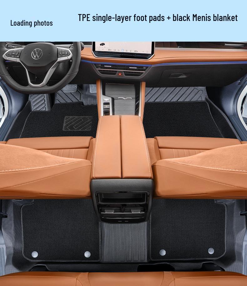 Двухслойные ТПЭ коврики для пола Volkswagen Magotan - Полное покрытие, Специально для автомобиля, Оригинальный цвет для модели 25.
