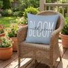 Linen Hydrangea Cushion Cover Flower Printed Cushion Case Pillowslip Throw Pillow Cover  Bedroom