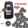 14mm Car Key Emblem Stickers Auto Control Key Logo For Mercedes Benz W204 W212 W176 GLC CLA GLA E C G M R S Class AMG Car Accessories