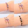 Fashion Colorful Devil Evil Eye Bracelet For Women Crystal Bead Handmade Braided Rope Thread Lucky Kids Couple Jewelry