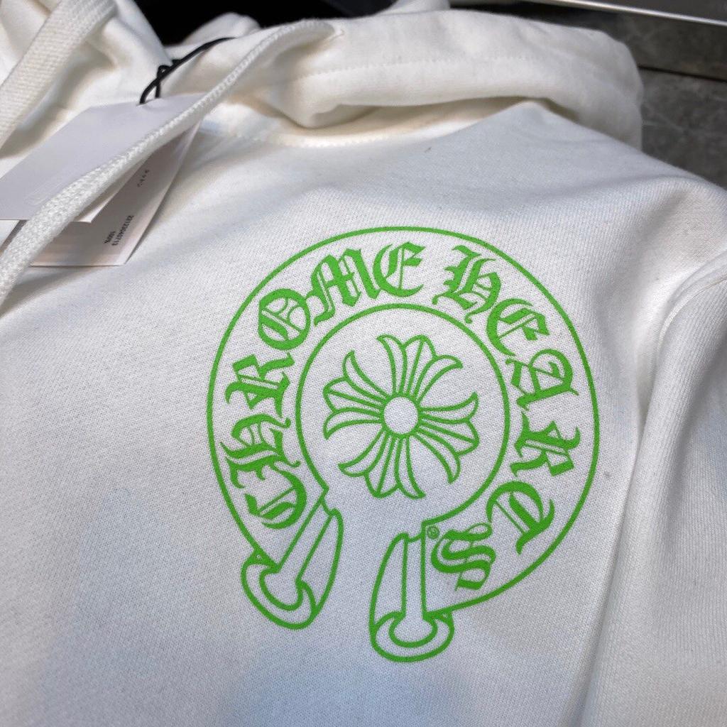 8078 CHROME HEARTS 2025 New Spring and Autumn Plus-size Thin Style Classic Style Logo Hooded Sweatshirt for Couples