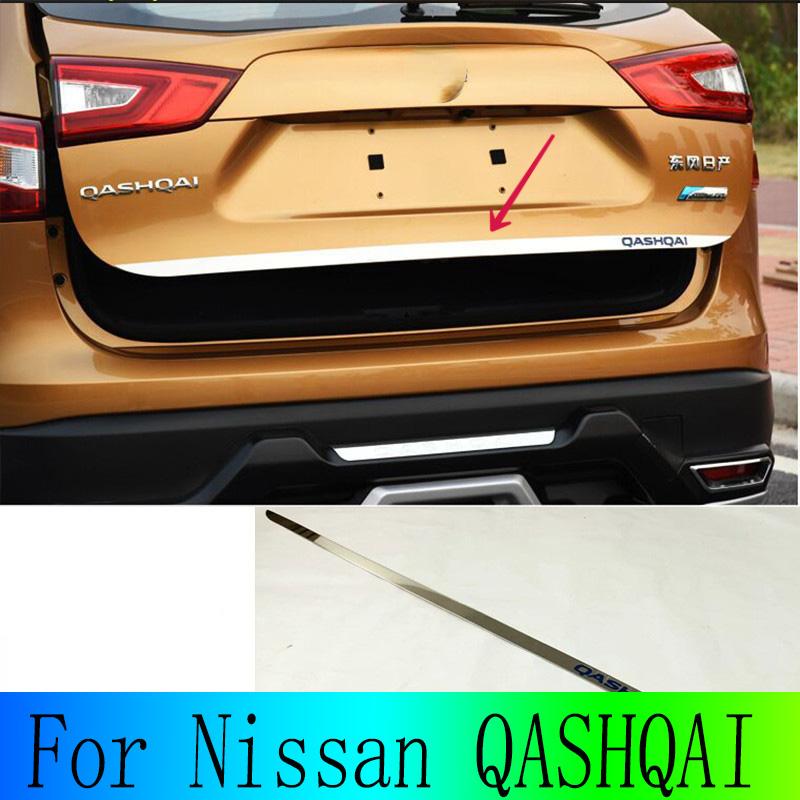 Для Nissan QASHQAI крышка багажника автомобиля Защитная дверь задняя дверь багажника декоративные полоски украшения из нержавеющей стали