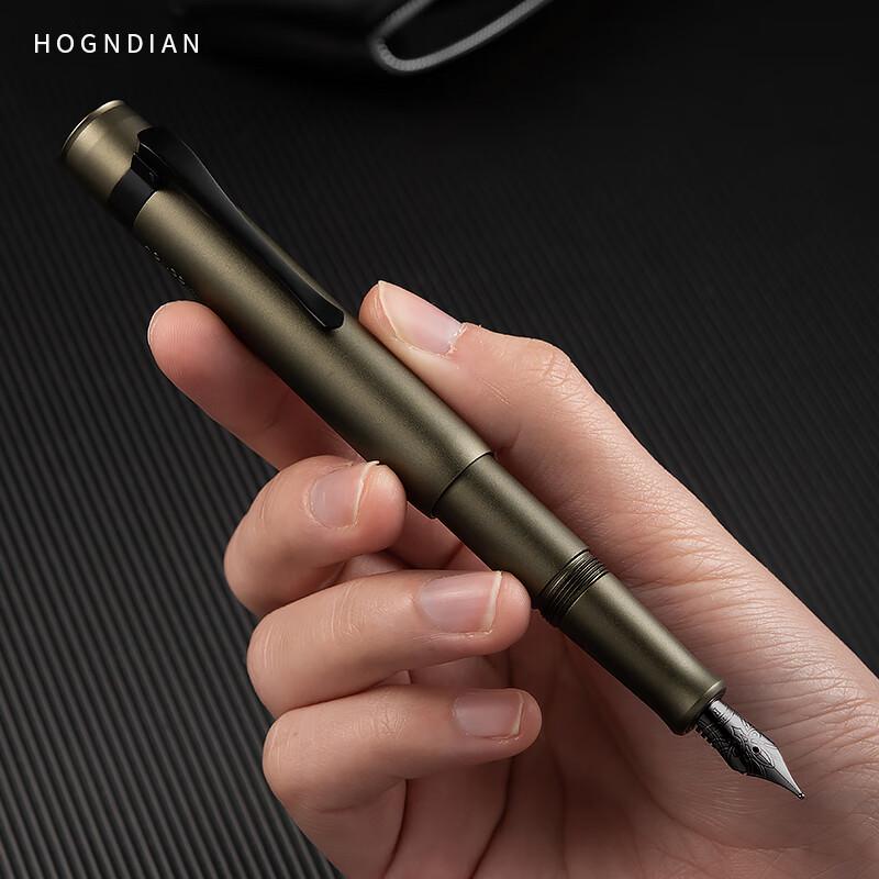 Hongdian M2 Черный Лес Мини Метавселенная Спортивная Карманная Металлическая Перьевая Ручка Перо №26 Школьные Офисные Принадлежности Письменные Канцелярские Товары Подарок