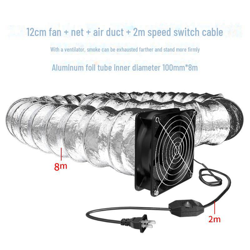 Компактный двухцелевой паяльный дымосос и вытяжной вентилятор