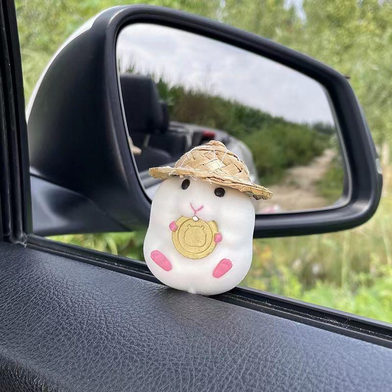 2023 Car Decoration Hamster Car Accessories New Console Cute Doll Car Interior Pendant Car Decoration Car Accessories