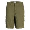 Men's Khaki Cargo Denim Bermuda Shorts
