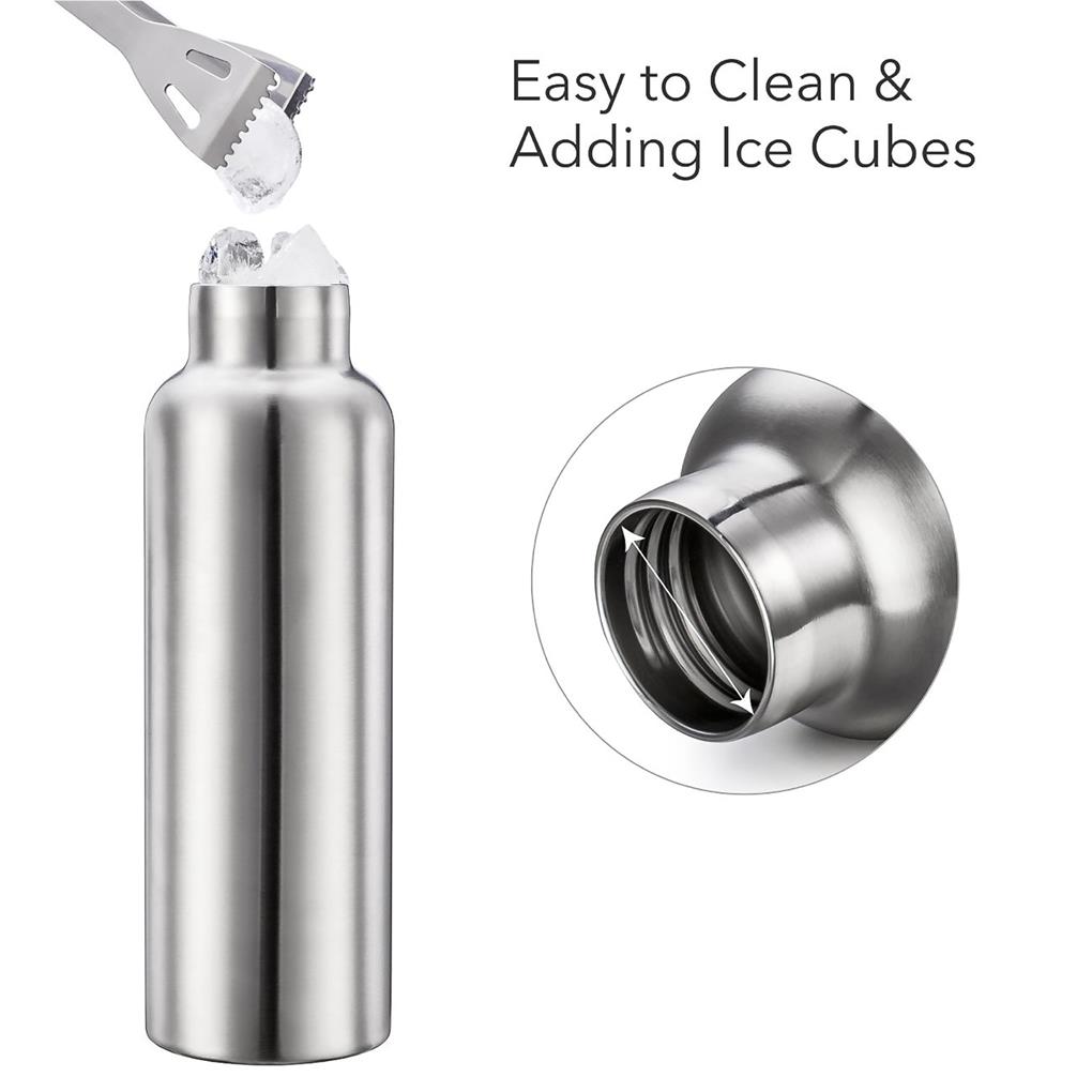 Бутылка для воды из нержавеющей стали с изоляцией, настенные вакуумные спортивные бутылки 350 мл/500 мл/750 мл, спортивные фляги с водонепроницаемой ручкой