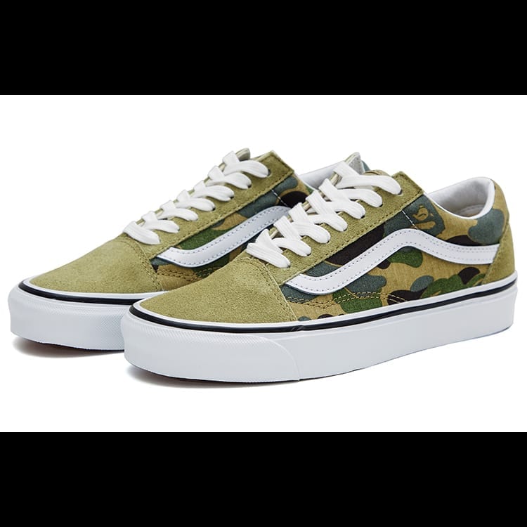 Old Skool Bape x Old Skool Vans 36 Dx 'Зеленый камуфляж' VN0A54F37BE