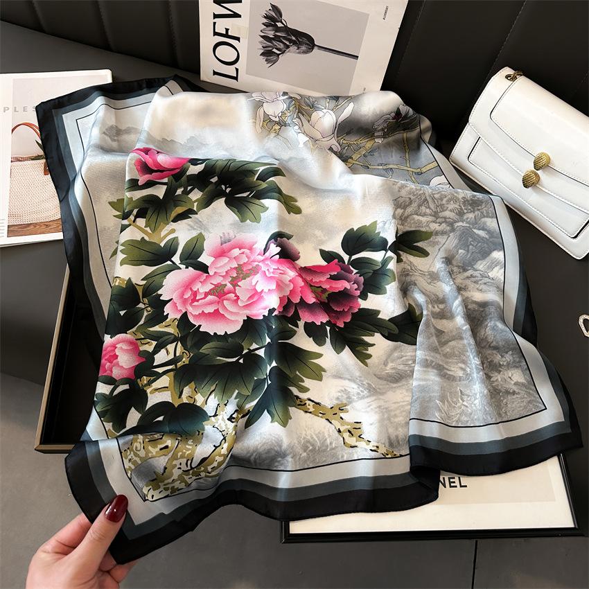 70 * 70 см новый шелковый маленький квадратный шарф для защиты шеи женщин профессиональный шарф универсальный шарф для волос шарф