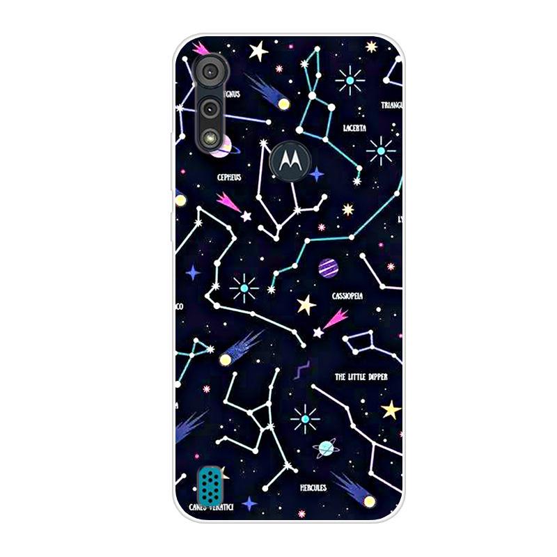 For Motorola Moto E6S 2020 Case Shockproof Soft Silicone TPU Back Cover For Moto E6S 2020 E6i Phone Cases E 6S Case Cute Cartoon