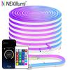 40M/30M RGB LED Light Strip, 24V Music Sync App/Remote Timer DIY Rope, IP65 Waterproof Gaming for Bedroom Indoor Outdoor Decor
