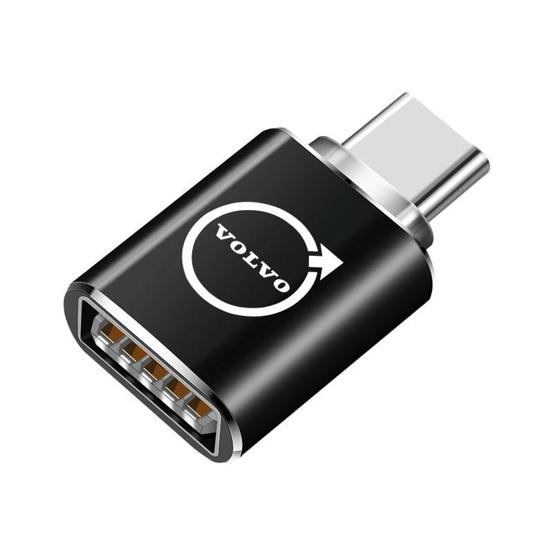 Type C To USB Port Converter Car Charging Cable Adapter For Volvo XC90 V90 V60 XC60 V40 S80 S60 S90 C40 XC40 V70 XC70 C30 C70